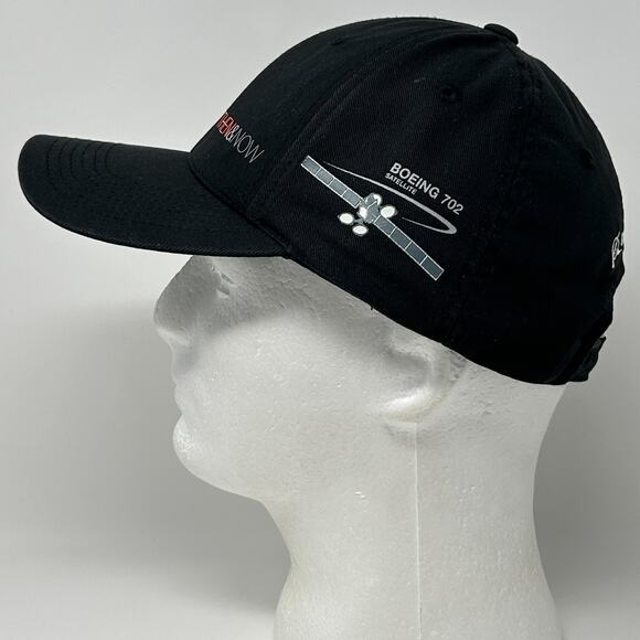 Boeing Syncom 702 Satellites Hat Baseball Cap Space Then and Now Strapback Black - Picture 4 of 10